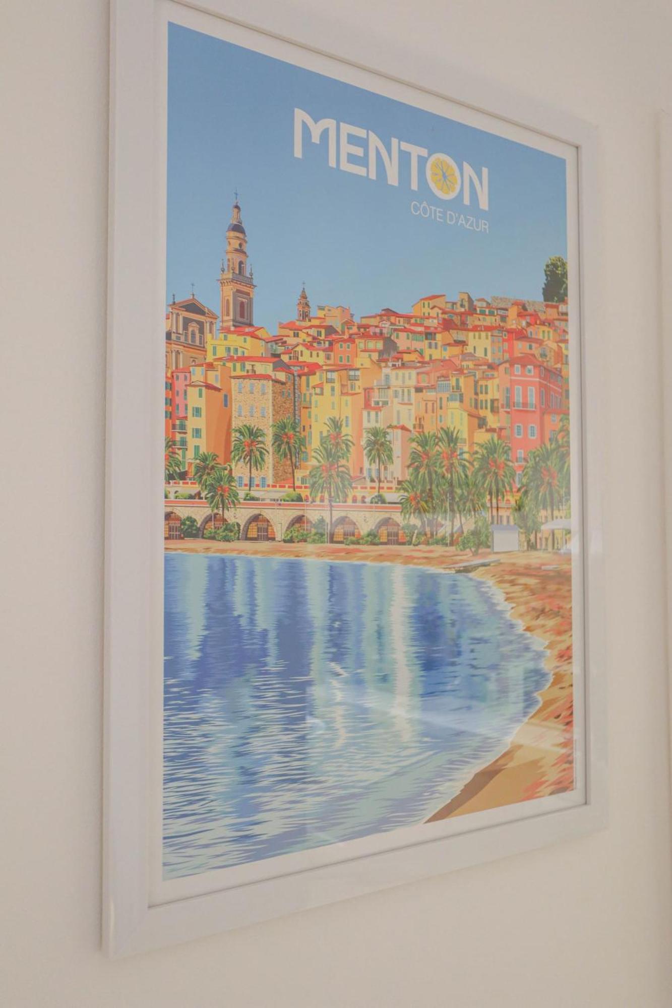 "Le Garavan Palace" Idyllique, Proche Gare Et Plage Menton Buitenkant foto